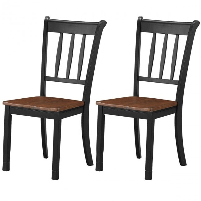 2 Pieces Solid Whitesburg Spindle Back Wood Dining Chairs - 18