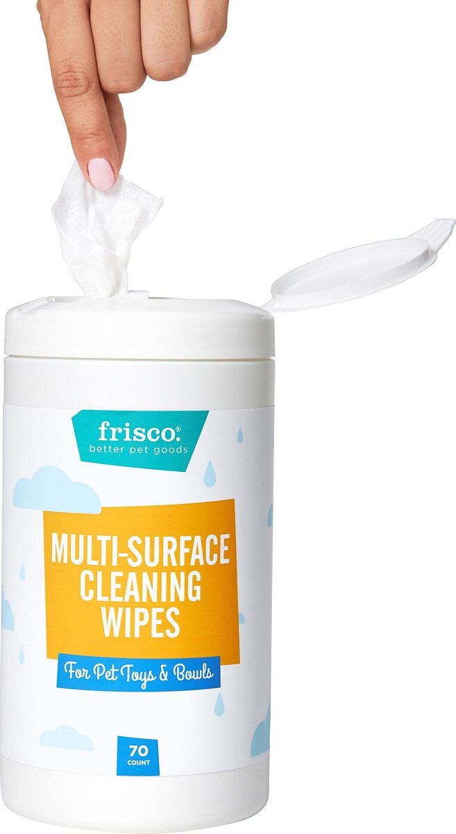 Frisco Pet Toy and Bowl Cleaning Wipes， 70 count