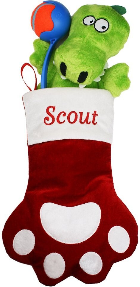 Frisco Paw Holiday Personalized Dog and Cat Stocking