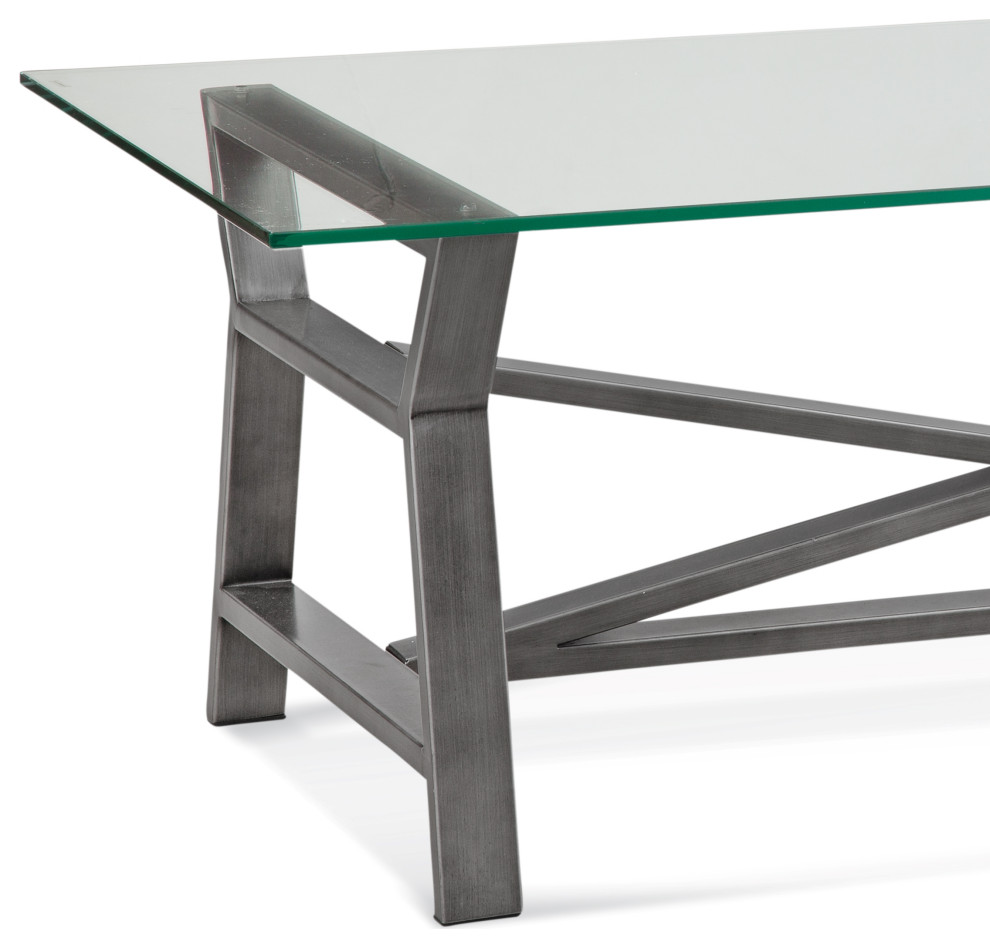 Ross Rectangular Cocktail Table   Transitional   Coffee Tables   by BASSETT MIRROR CO.  Houzz