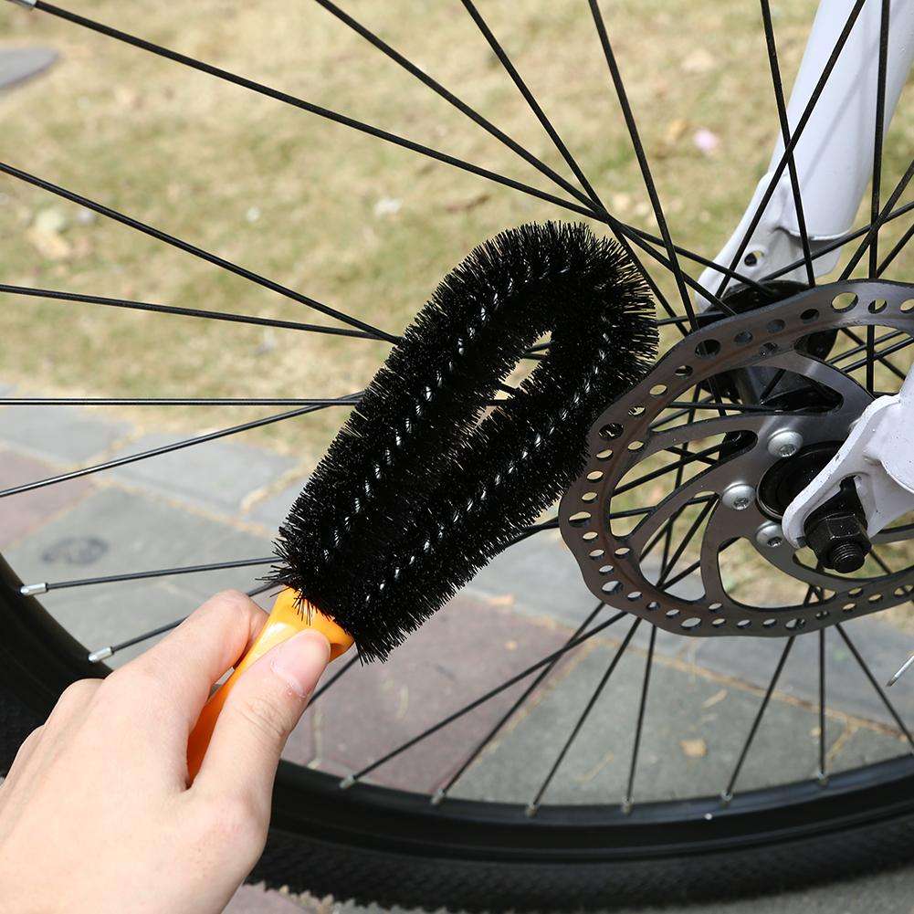 7 PCS Bike Chain Cleaner Clean Machine Brushes Cycling Cleaning Kit Bicycle Brush Maintenance Tool for Mountain Road City BMX