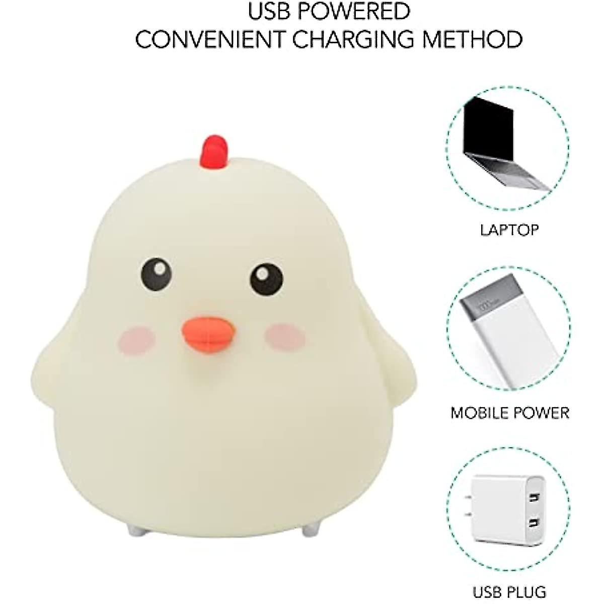 Led Night Light For Kids Innovative Chick Shape Kids Night Light Usb Charging Kids Baby Cute Night Lamp With Touch Sensor