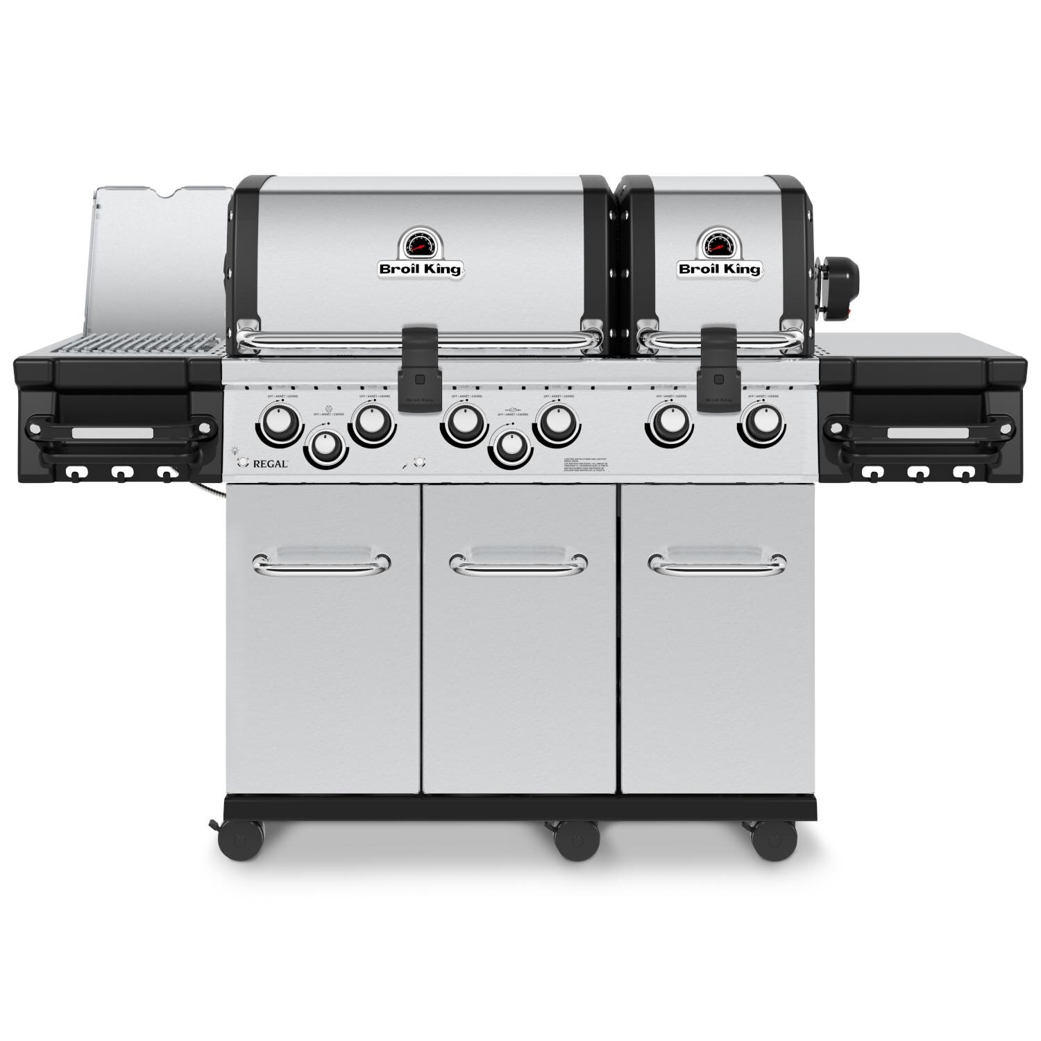 Broil King Regal S 690 PRO IR 6-Burner Propane Gas Grill With Rotisserie and Infrared Side Burner