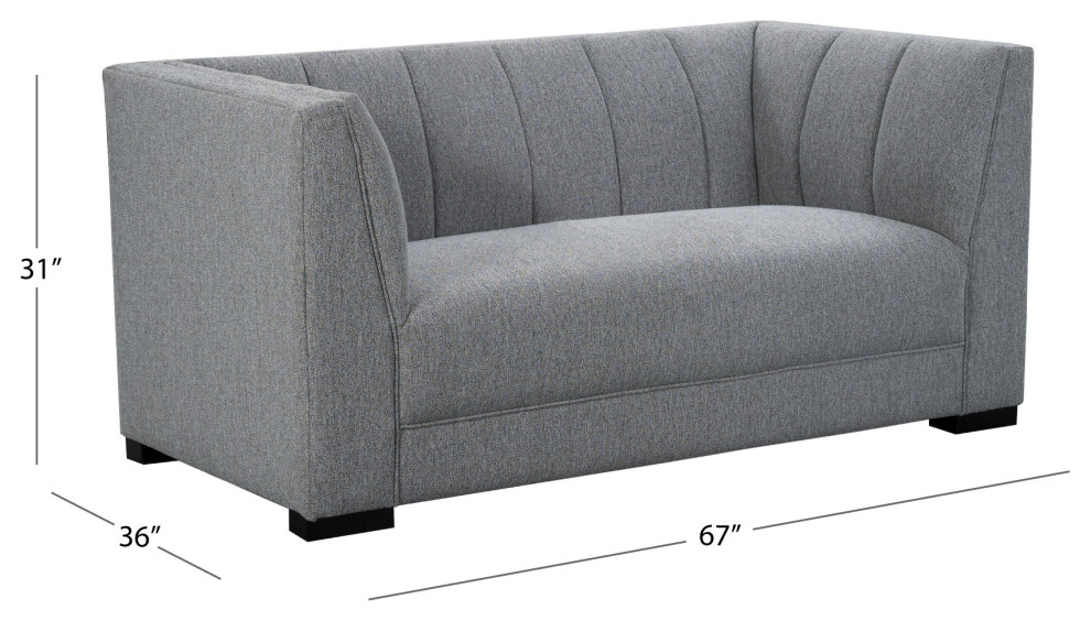 Lorimer Fabric Loveseat   Transitional   Loveseats   by Abbyson Living  Houzz