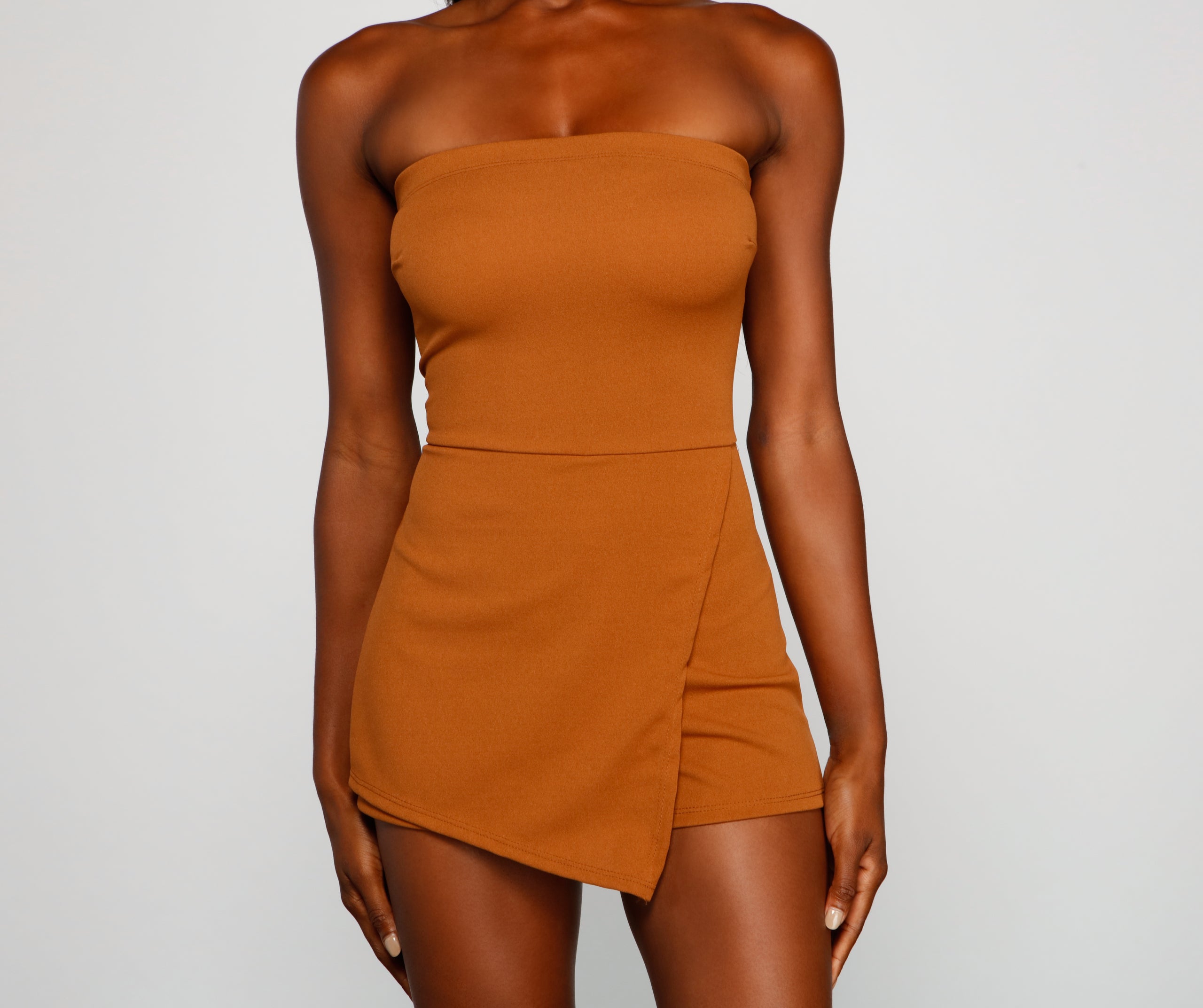 City Chic Sleeveless Wrap Romper