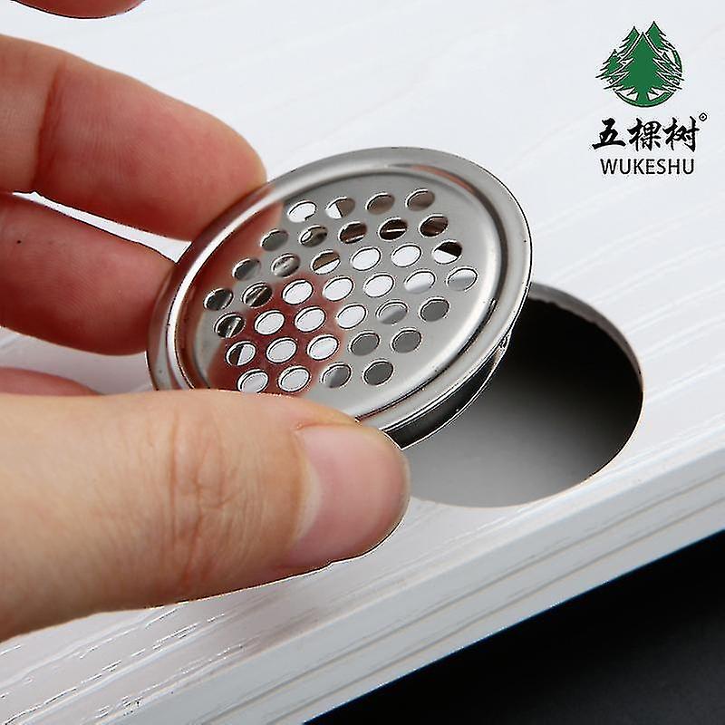 2 Pcs 29mm Stainless Steel Air Vent Hole Ventilation Louver Round Shaped Mesh Hole Air Vent