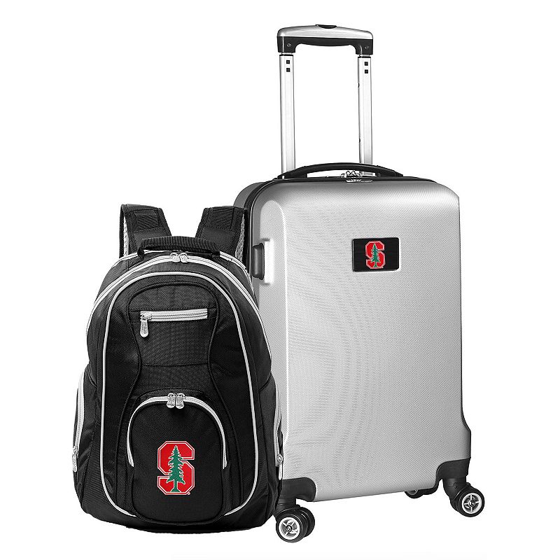 Stanford Cardinal Deluxe Hardside Spinner Carry-On Luggage and Backpack Set