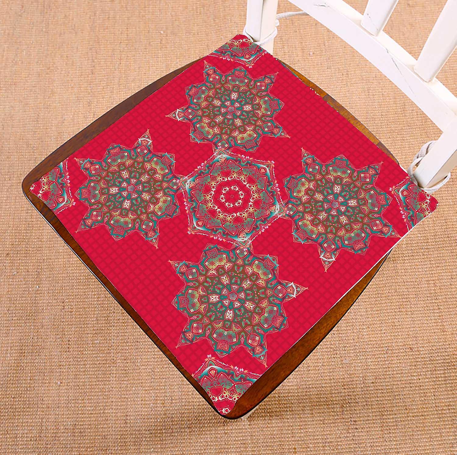 Damask Vintage Ornamental Chair Pads Chair Mat Seat Cushion Chair Cushion Floor Cushion 40x40 Cm