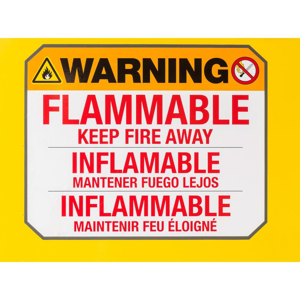 45 Gallon Flammable Manual Close Safety Cabinet ; Yellow ;