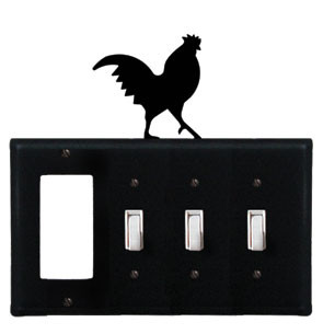 Village Wrought Iron EGSSS 1 Rooster   Single GFI ...