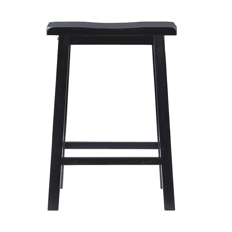 Linon Antique Black Bar Stool