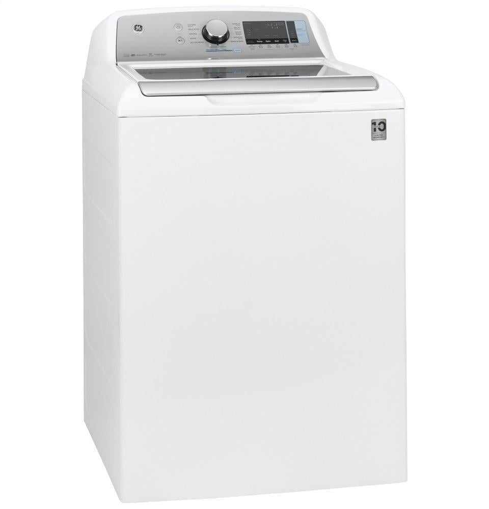 Ge Appliances GTW840CSNWS Ge® 5.2 Cu. Ft. Capacity Smart Washer With Sanitize W/Oxi And Smartdispense