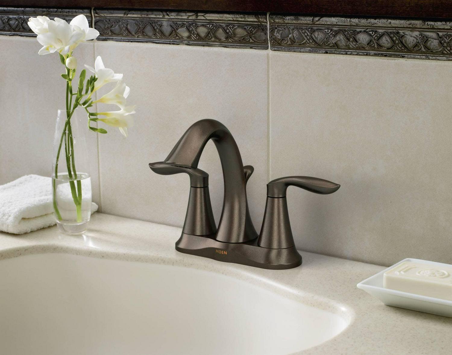 Moen Eva 6410 Centerset Bathroom Sink Faucet