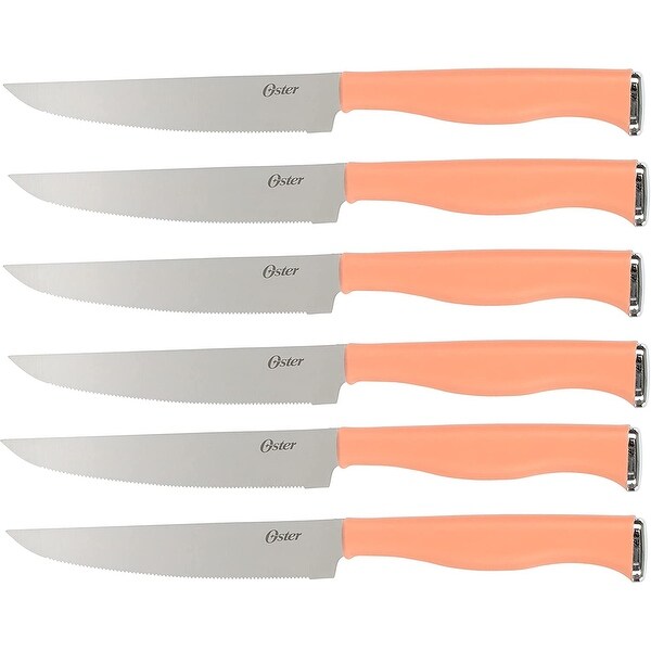 15 Piece Stainless Steel Blade Cutlery Set in Coral