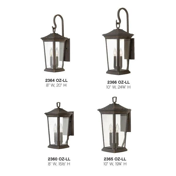 Hinkley Bromley 3-Light Outdoor Wall Mount Lantern Shopping - The Best Deals on Outdoor Wall Lanterns | 38775154