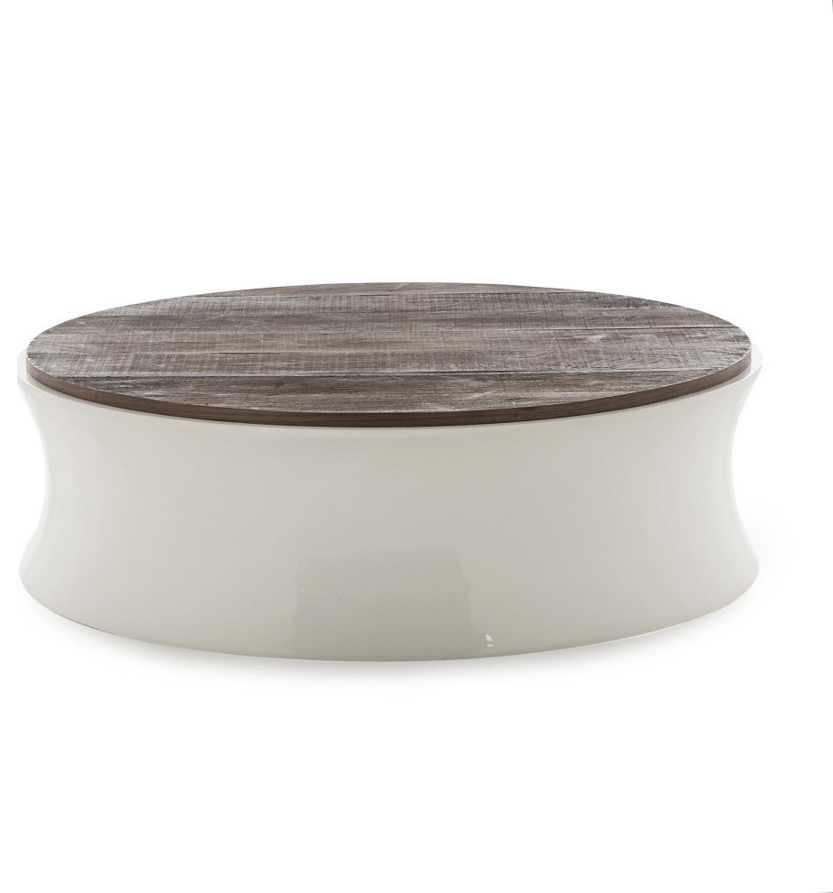 Willis Coffee Table White   Transitional   Coffee Tables   by Rustic Home Furniture Deco  Houzz