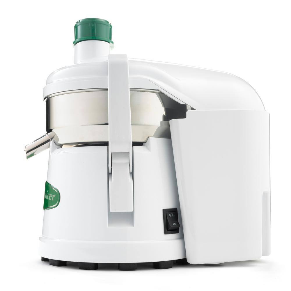 Omega High-Speed Automatic Pulp Ejection Juicer in White J4000