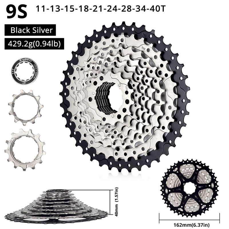 MTB Bicycle Flywheel 9 Speed 11 32/34/36/40/42/46/50T Mountain Bike Cassette For Shimano/SRAM