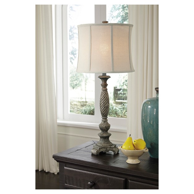 Alinae Table Lamp Antique Gray Signature Design By Ashley