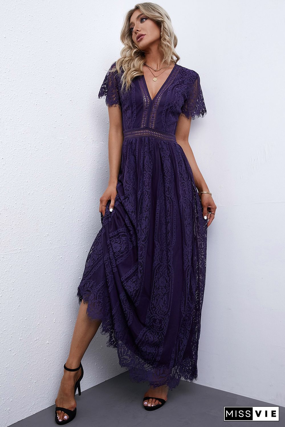 Fill Your Heart Lace Maxi Dress