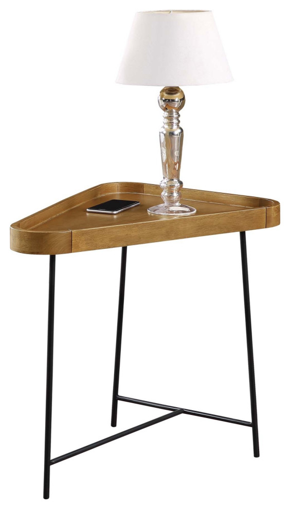 Lunar Triangle End Table   Industrial   Side Tables And End Tables   by VirVentures  Houzz