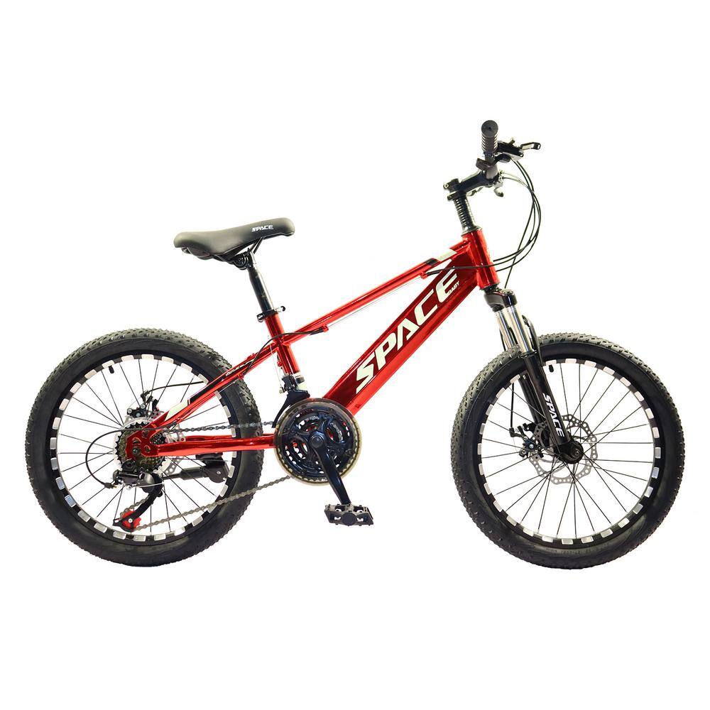 Cesicia 20 in. Aluminum Mountain Bike with 21-Speed in Red jinxBike10