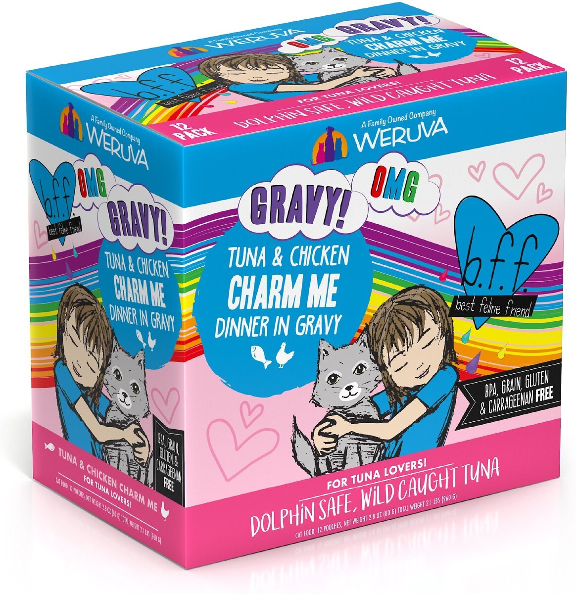 BFF Tuna and Chicken Charm Me Dinner in Gravy Wet Cat Food Pouches