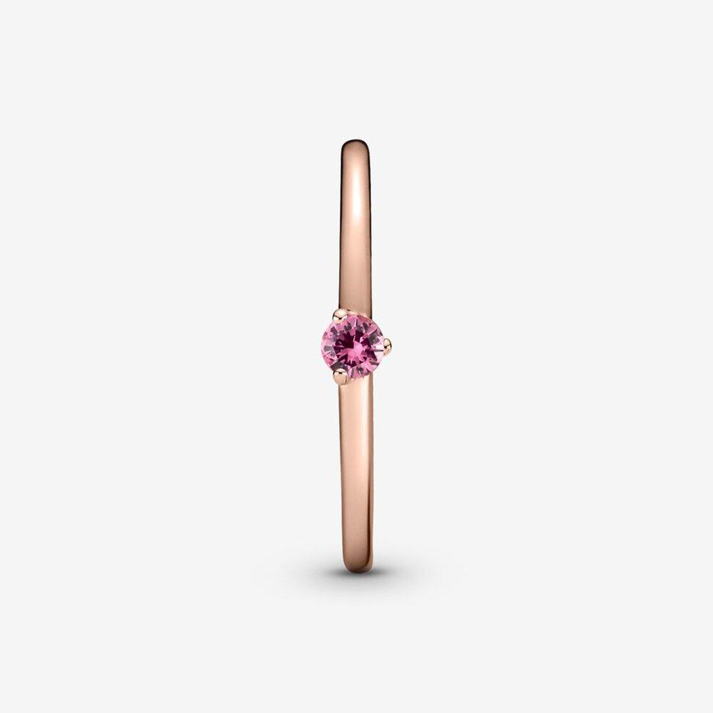 PANDORA  Pink Solitaire Ring