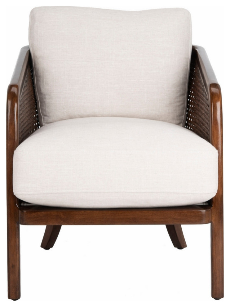 Jedrick Barrel Back Chair Oatmeal   Tropical   Armchairs And Accent Chairs   by V.S.D Furniture  Houzz