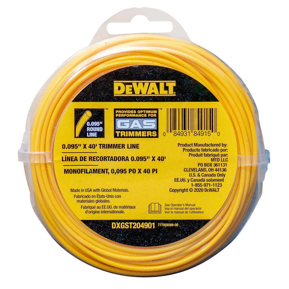 DW 0.095 in. x 40 ft. Replacement Line for Gas Powered Bump Feed String Trimmers DXGST204901