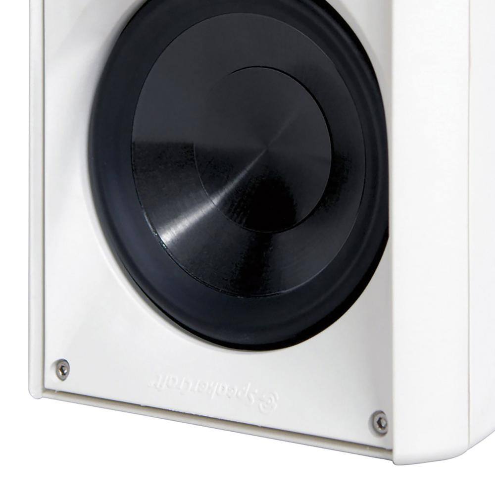 100-Watt Outdoor Speaker 5-14 in. Woofer with Rubber Surround Timbre-matched to all One-Series Speakers (White) ASM80511