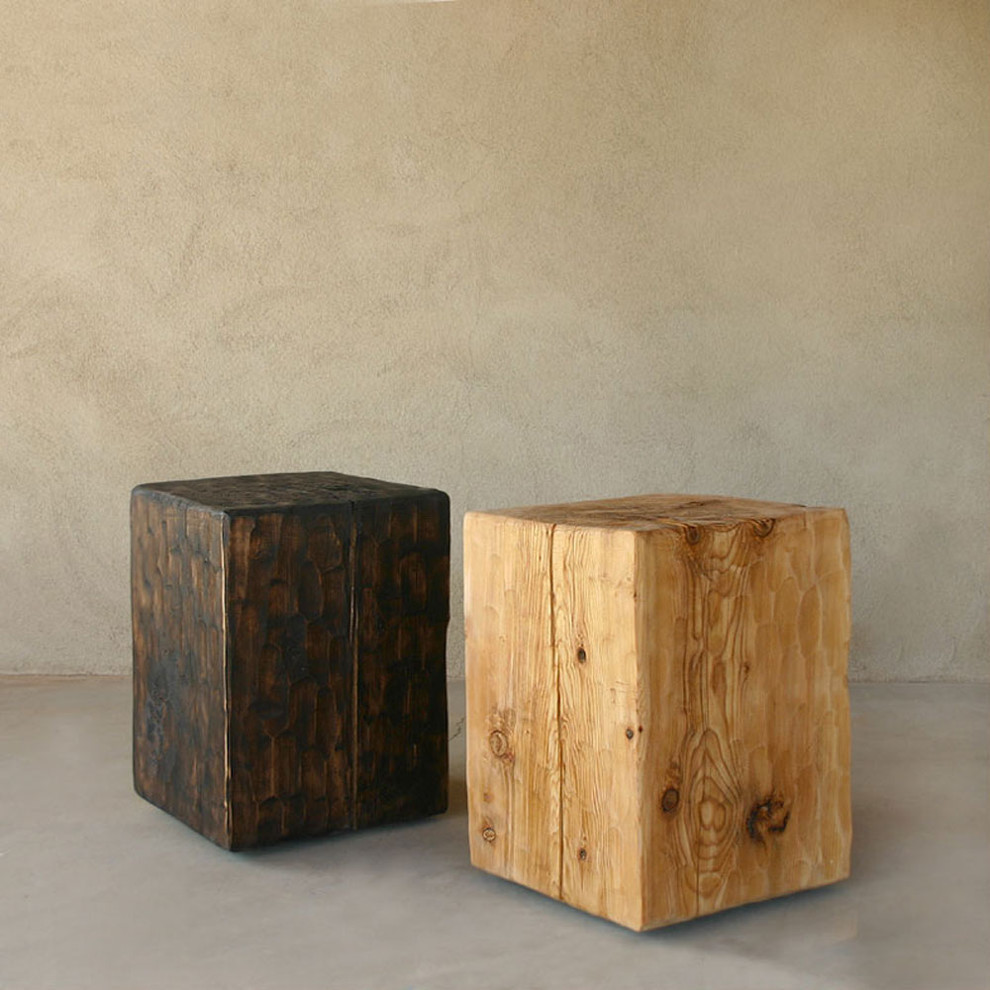 Santa Fe Solid Pine Cube Table   Rustic   Side Tables And End Tables   by Pfeifer Studio  Houzz