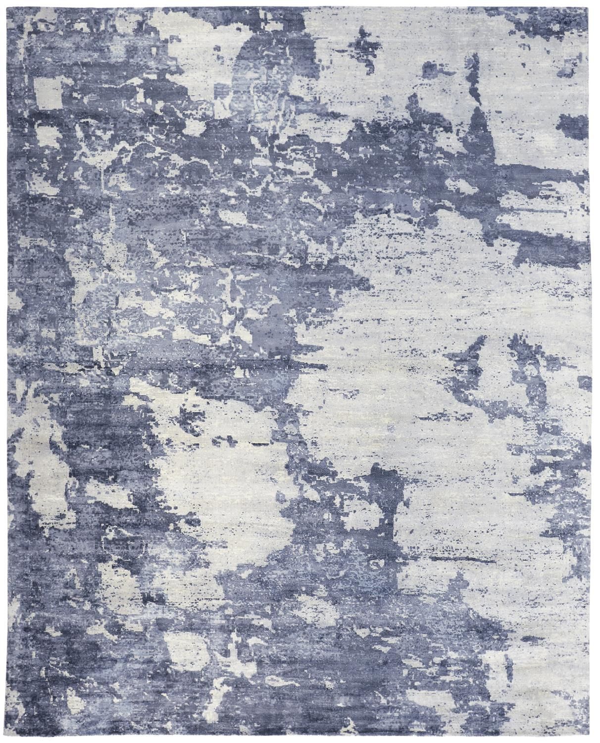 Cashel Hand Woven Blue Rug by BD Fine