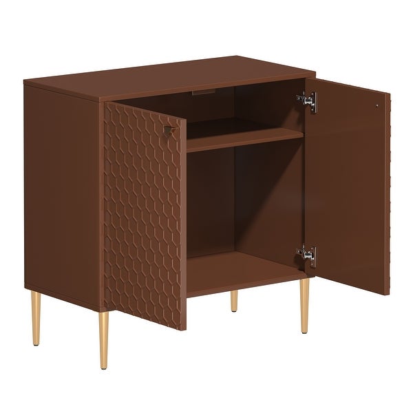 2 Door Freestanding Locker Accent Cabinet