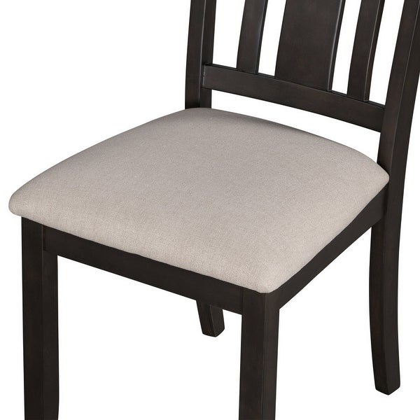 4 ergonomic wooden kitchen dining room chairs， set of 4