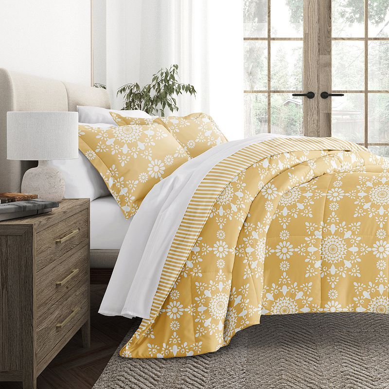 Urban Loft's Soft Printed All Season Comforter Set Down-Alternative Home Bedding