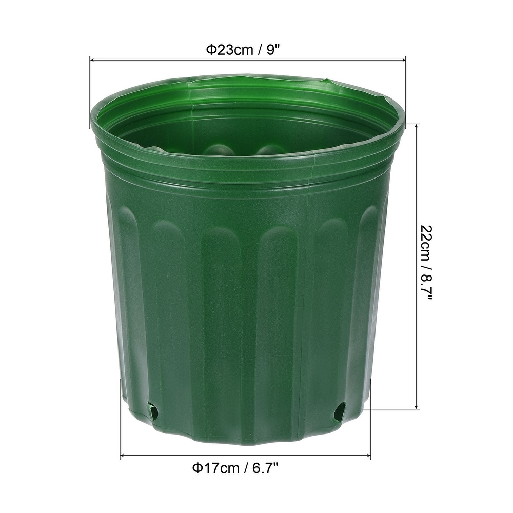 Plastic Plant Nursery Pots Flower Starting Planter Containers  5Pcs