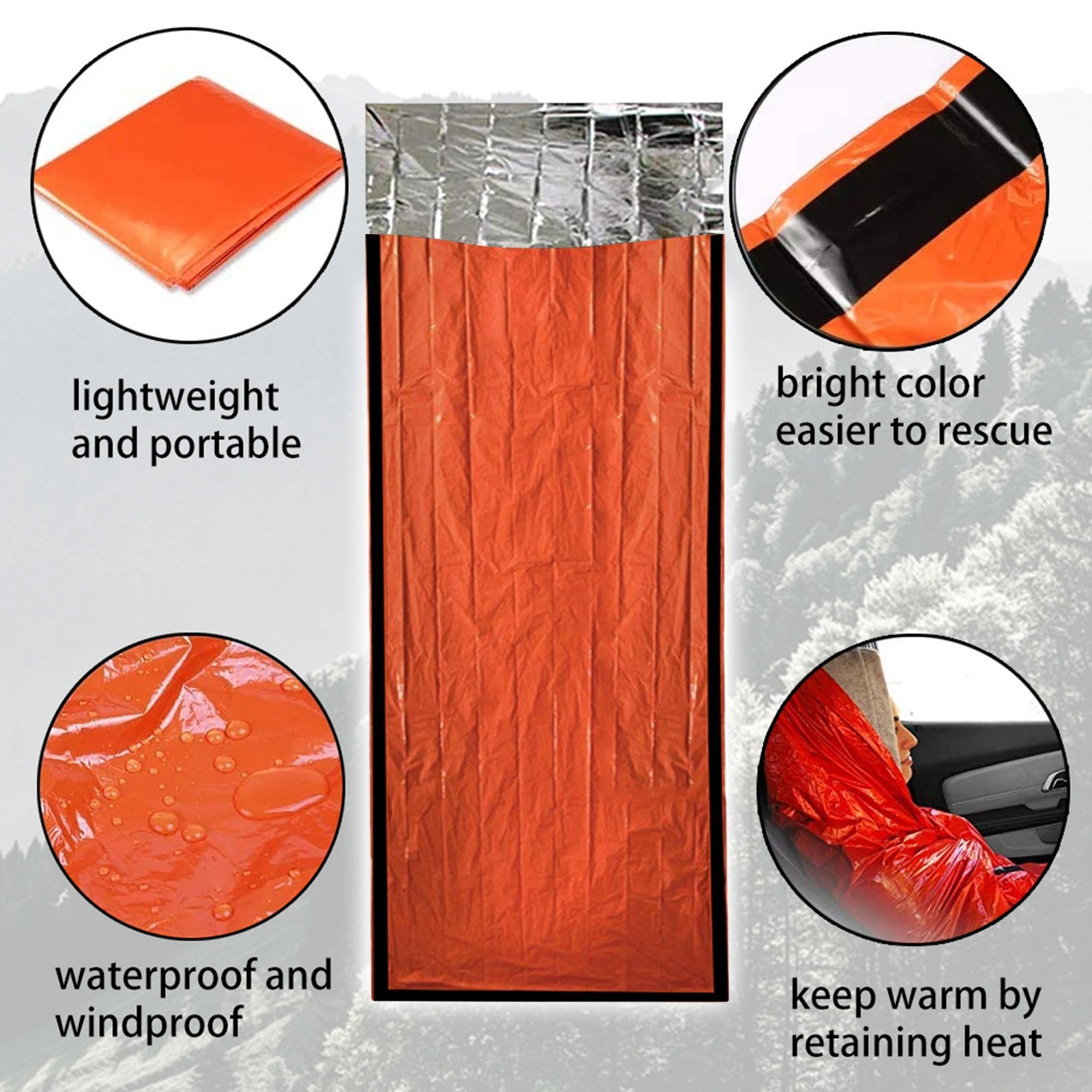 Medcursor Outdoor Selfrescue Emergency Sleeping Bag Outdoor Selfrescue Emergency Sleeping Bag