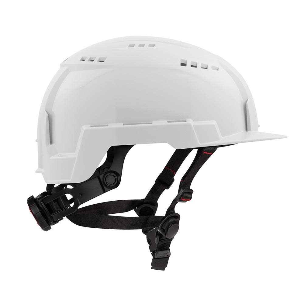 Milwaukee White Front Brim Vented Helmet with BOLT Class C ;