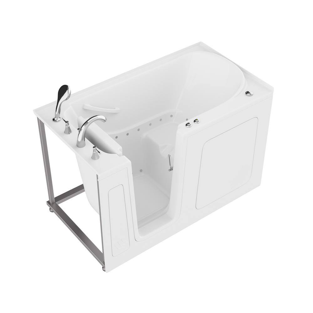 Universal Tubs HD Series 32 in. x 60 in. Left Drain Quick Fill Walk-In Air Tub in White HD3260LWA