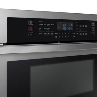  30 in. 1.95.1 cu. ft. Wi-Fi Connected Electric Microwave Combination Wall Oven in Stainless Steel NQ70T5511DS