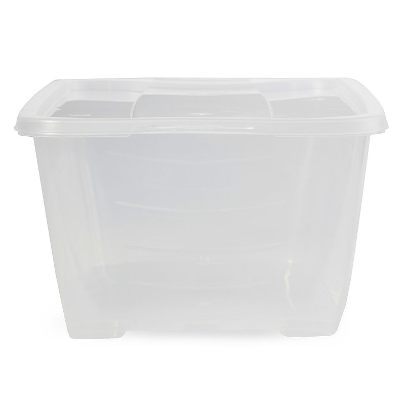 Life Story 6L Shoe and Closet Storage Box Stacking Containers， Clear (40 Pack)