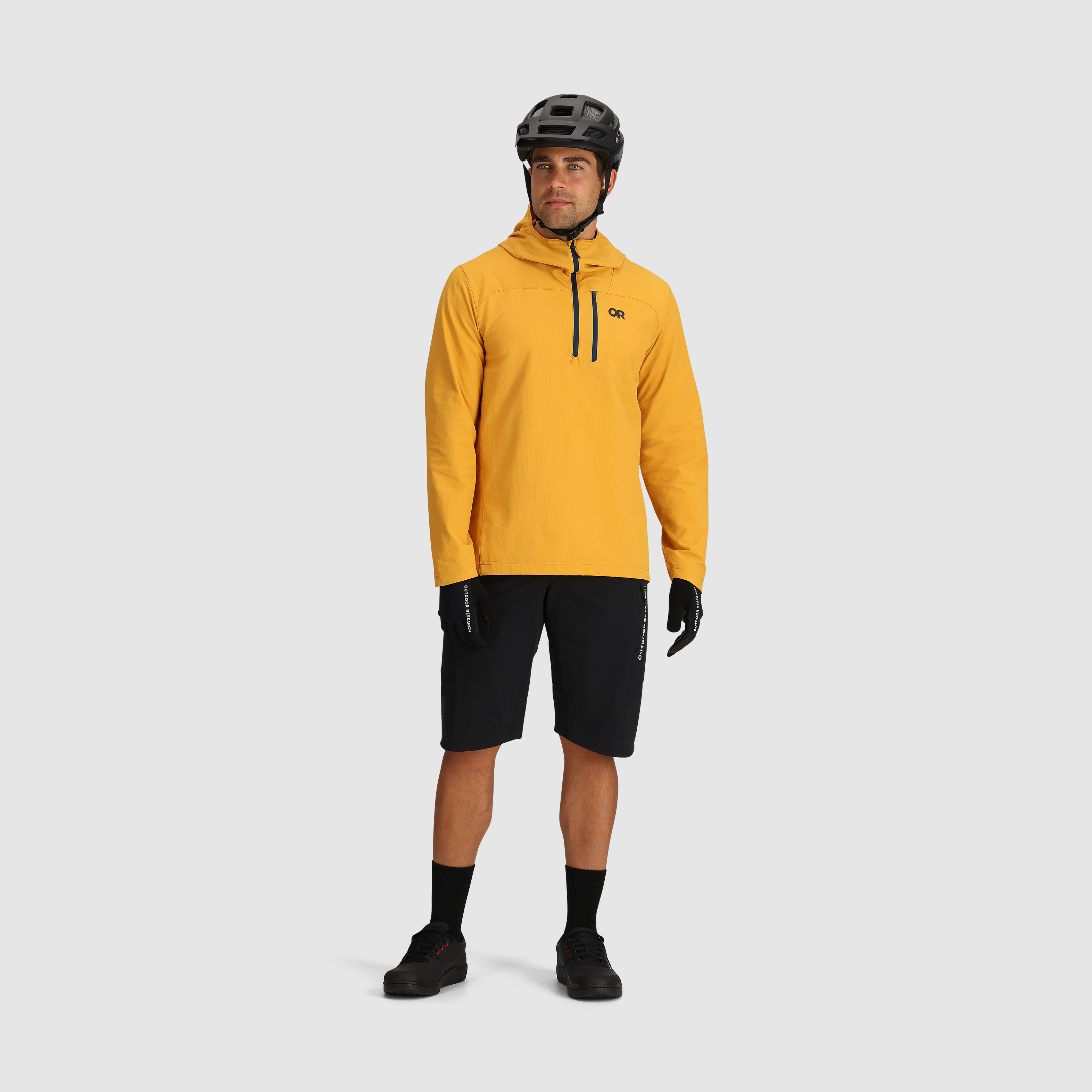 Men's Freewheel Half Zip Soft Shell MTB Hoodie