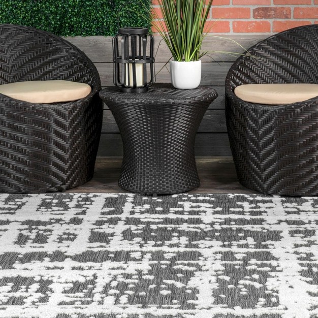 Nuloom Adley Textured Abstract Indoor outdoor Patio Area Rug