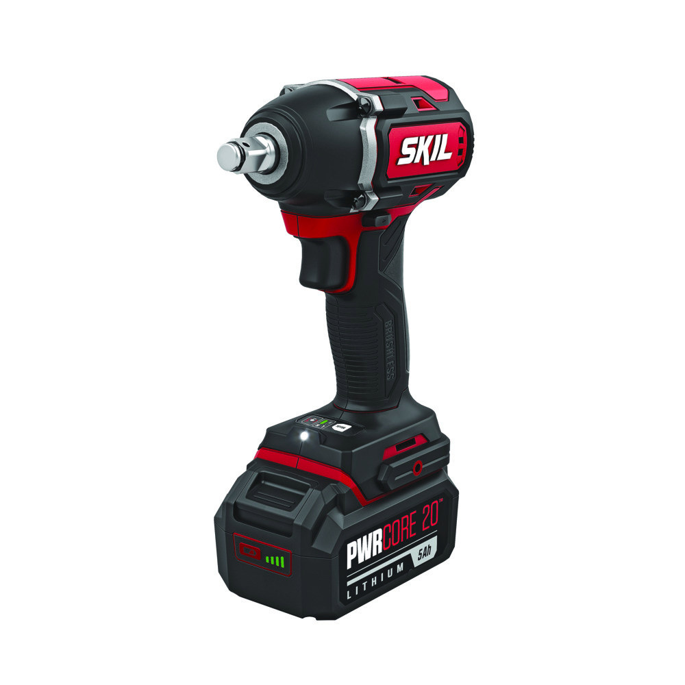 Skil PWRCORE 20 Brushless 20V 1/2and#8221; Impact Wrench Kit ;