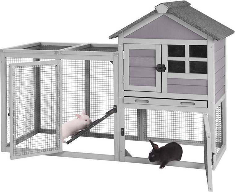 Aivituvin XZ7002 Two Story w/ No Leak Tray Bunny Hutch