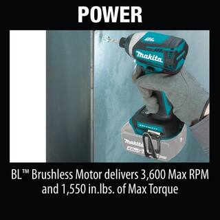 Makita 18V LXT Lithium-Ion Brushless 14 in. Cordless Quick-Shift Mode 3-Speed Impact Driver (Tool Only) XDT14Z