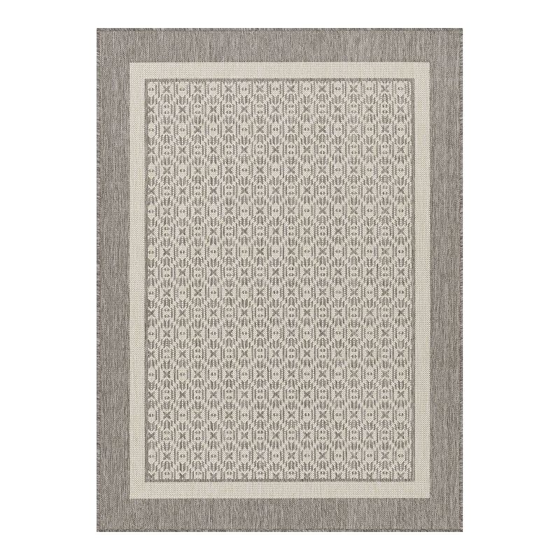 Sonoma Goods For Life® Framed Border Indoor Outdoor Area and Throw Rug