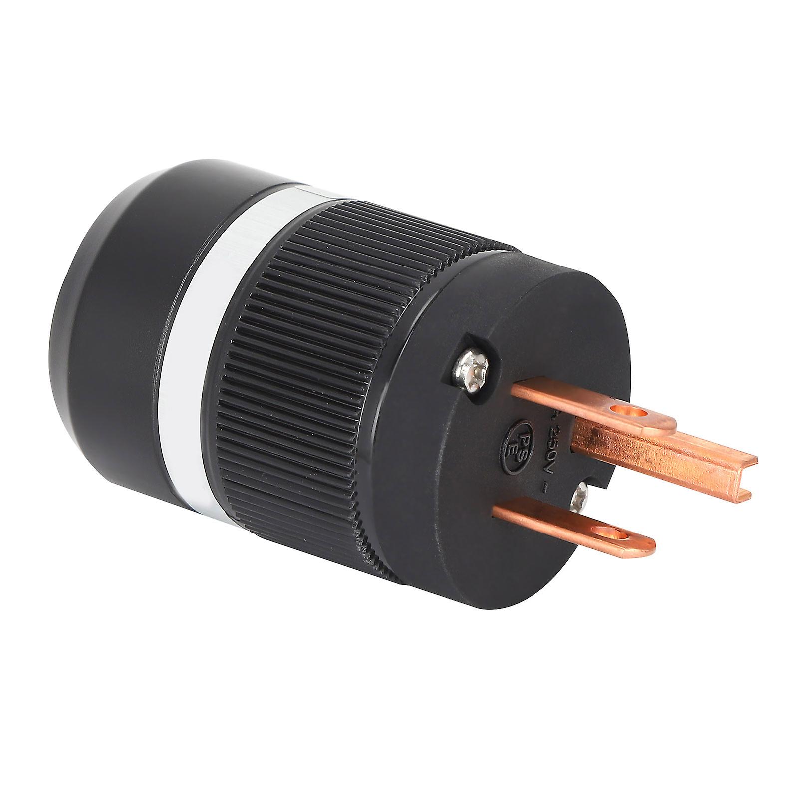 Monosaudio Pure Copper Ac Power Plug Hifi Audio Connector Power Plug For 6mm18mm Cable And Wire 100250vm100 (male)