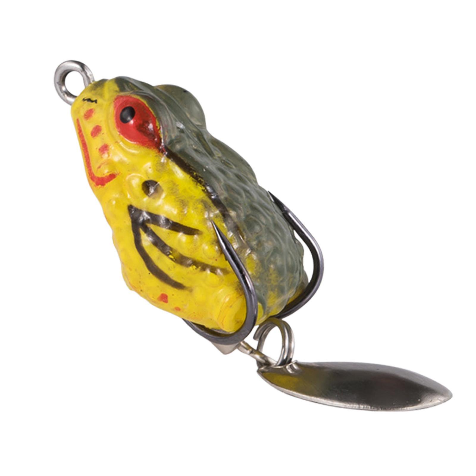 Frog Lure Bass Bait Metal Sequin Swimbait Float On Water Lure For Freshwater Style C